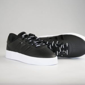 Adidas Court Bold sneaker pelle nero/bianco