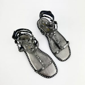 Les Tropeziennes Corol sandalo gladiatore con borchie in pelle cdf
