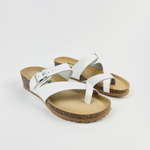 Bionatura sandalo fermadito gaucho bianco 12A456